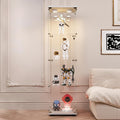 LFT HUIMEI2Y Glass Display Cabinet with LED Lights and Lock
