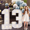 imprsv 3FT Marquee Numbers 13 Light Up Number - Party Backdrop