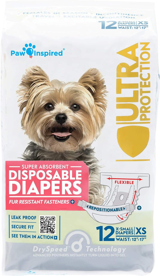 Paw Inspired Ultra Protection Dog Diapers
