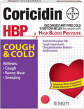 Coricidin HBP Cough & Cold Tablets - Heart-Friendly Relief Pack of 6
