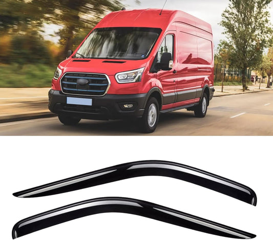 Window Rain Guards for 2014-2024 Ford Transit - Durable Visors