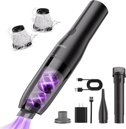 FEROOD Mini Vacuum Cleaner: Ultra-Lightweight Car Cleaner