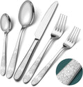 40 Piece Flatware Set Service for 8 - Pattern Handle Silverware