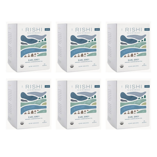 Organic Earl Grey Tea Sachets - Energizing Black Tea Bags