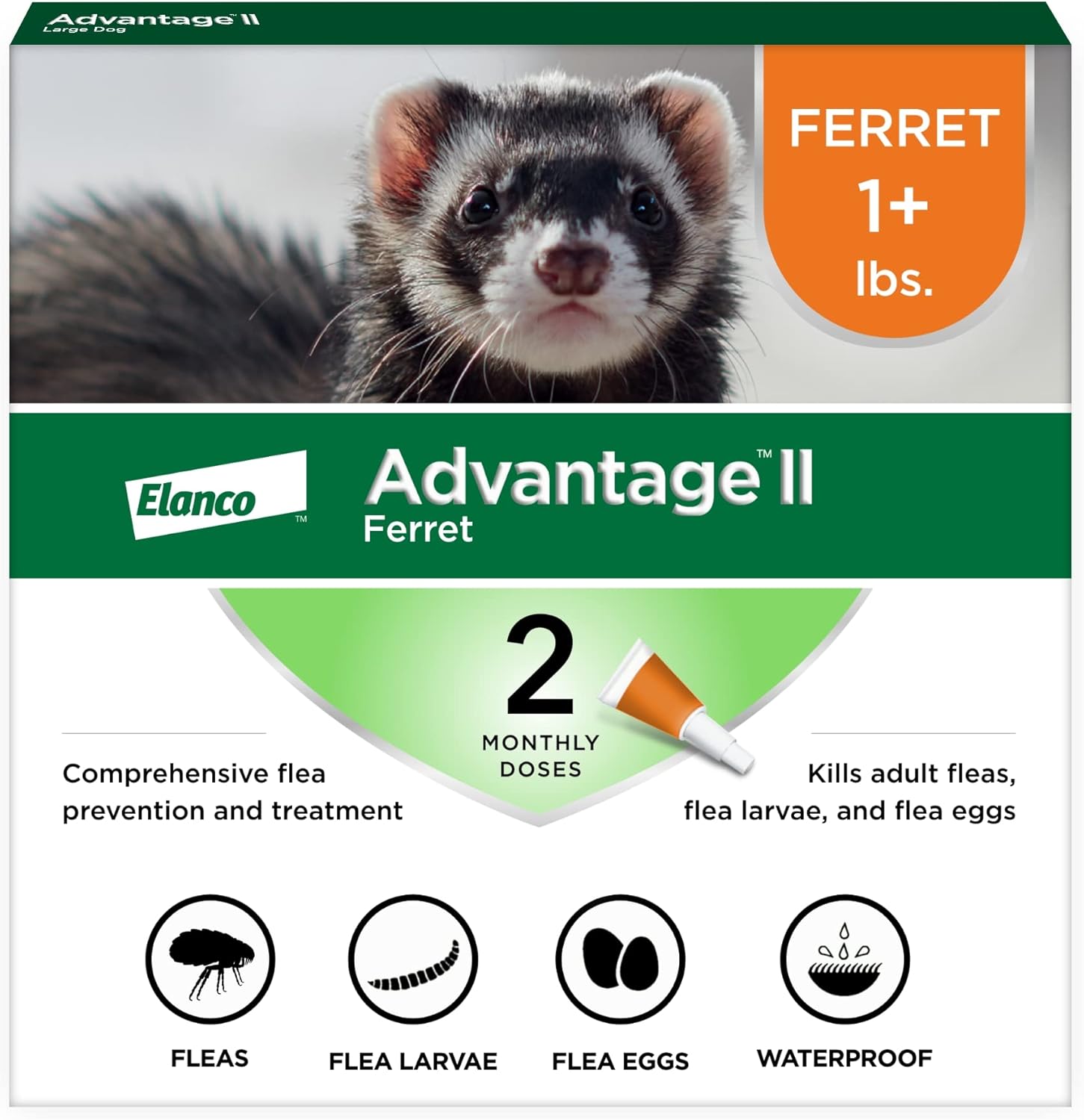Advantage II Ferret Flea Treatment & Prevention for 1+ lbs