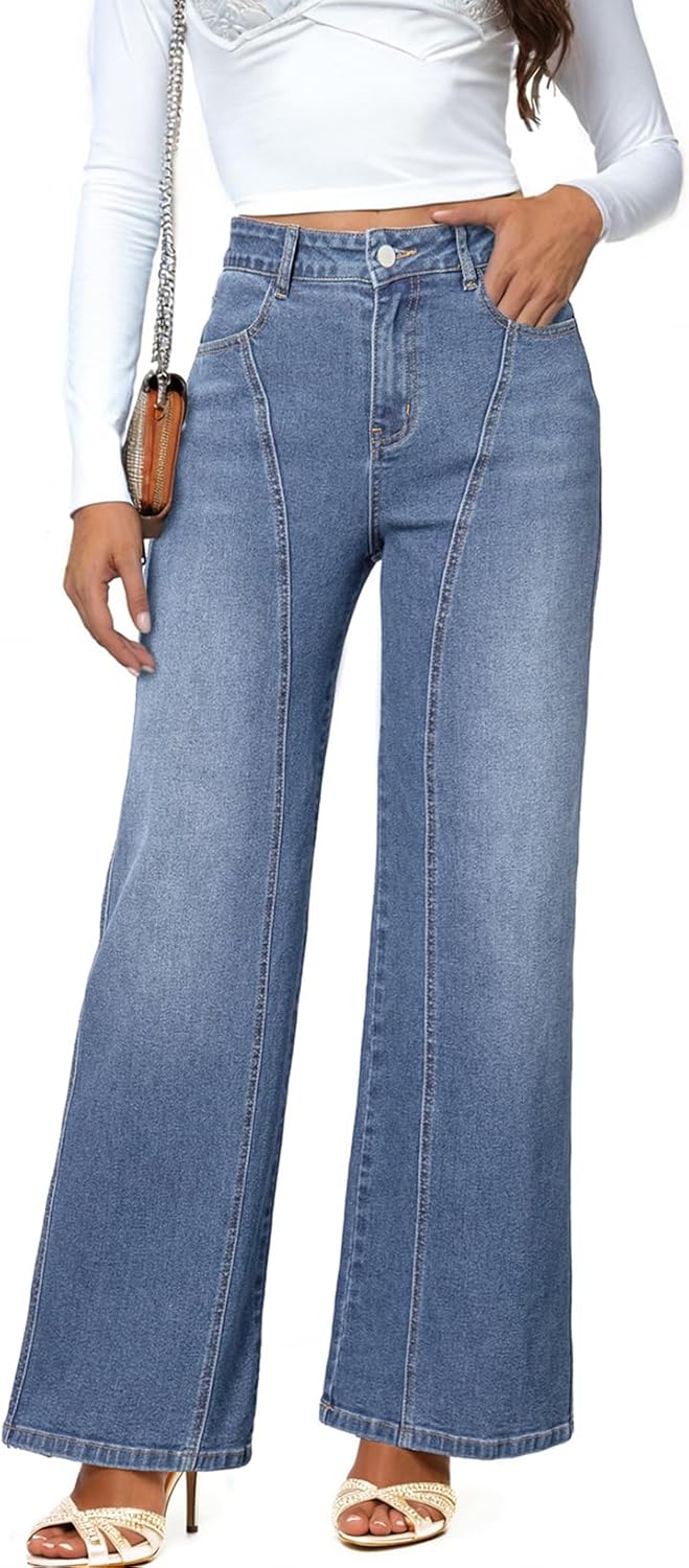Dokotoo Womens High Rise Baggy Jeans for Casual Trendy Style