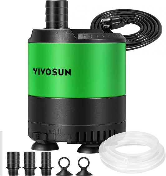VIVOSUN 660 GPH Submersible Water Pump for Aquariums and Hydroponics