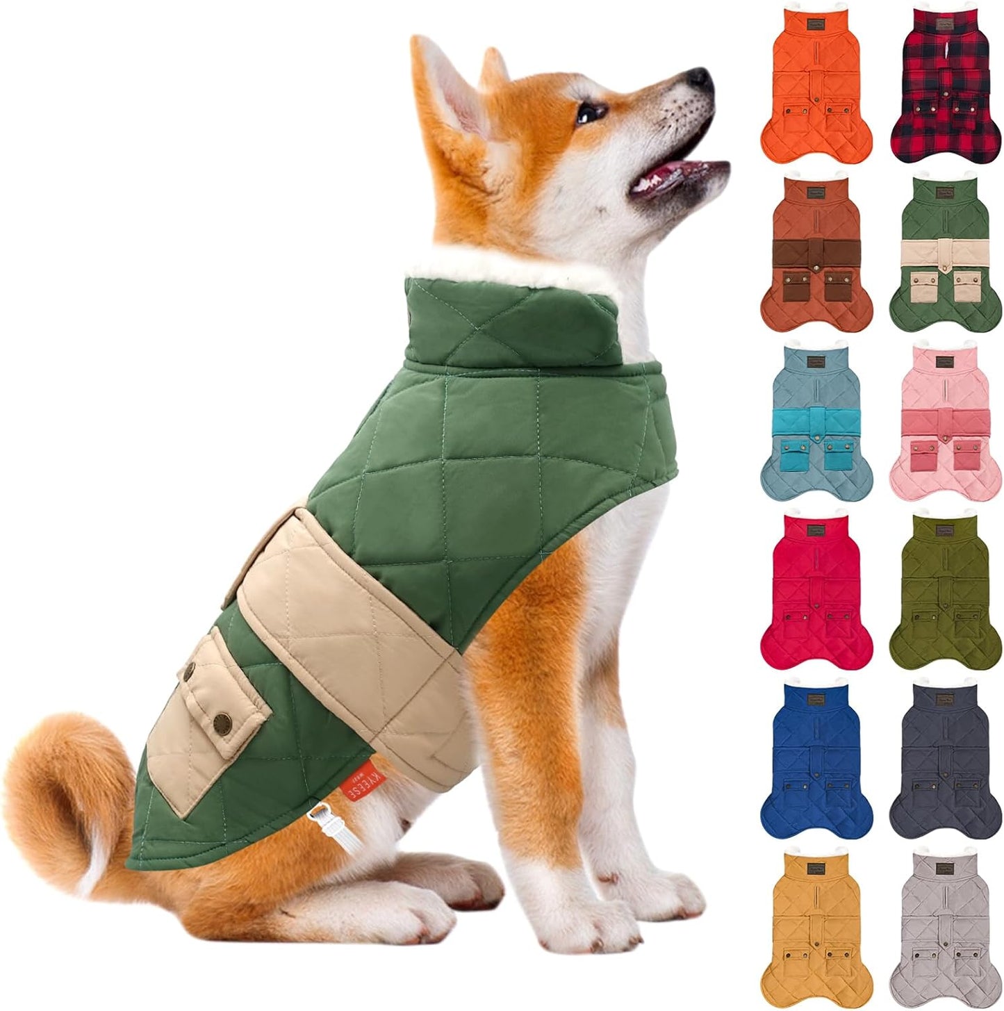 KYEESE Dog Coat Soft Pet Sweater for Cold Weather Protection