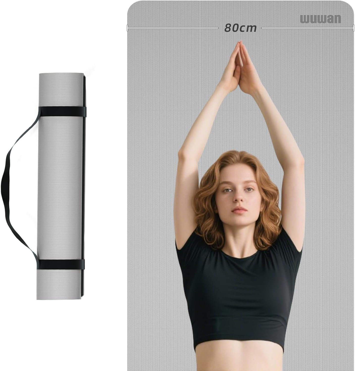 Yoga Mat Non-Slip Extra Thick for Hot Yoga and Pilates Workouts
