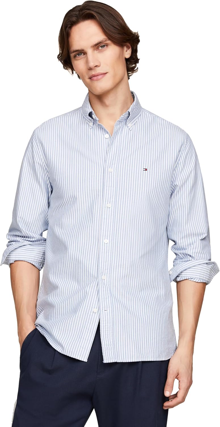 Tommy Hilfiger Long Sleeve Oxford Regular Fit Button Down Shirts