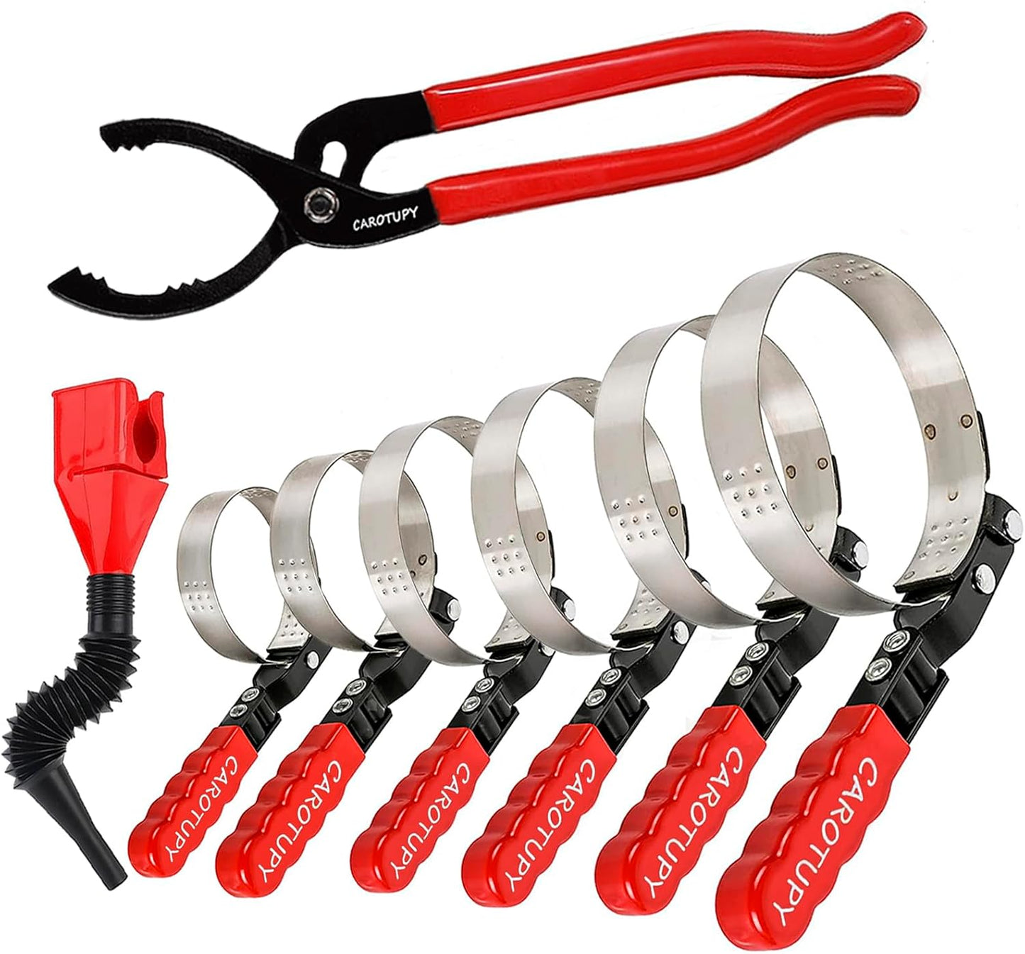 8pcs Oil Filter Wrench Set for Easy Oil Changes and Maintenance