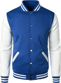 Mans Varsity Baseball Jacket for Men - Slim Cotton Blend Letterman