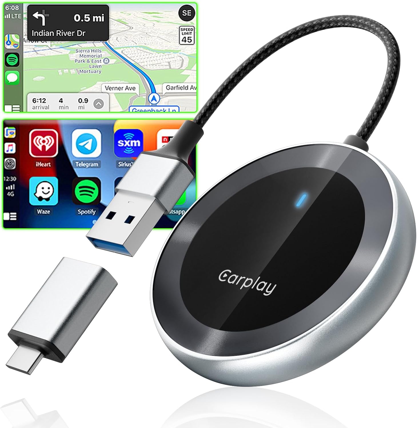 Fast Plug & Play CarPlay Adapter - No Delay! 