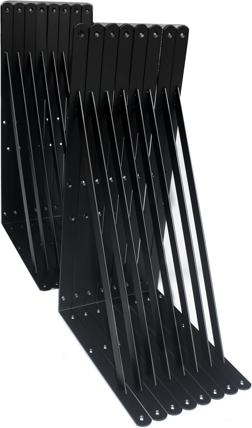 16 Pack Heavy Duty Shelf Brackets for Sturdy Support and Style