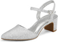 mysoft Women's 2 in Chunky Block Heel Pumps - Comfortable Dress Shoe
