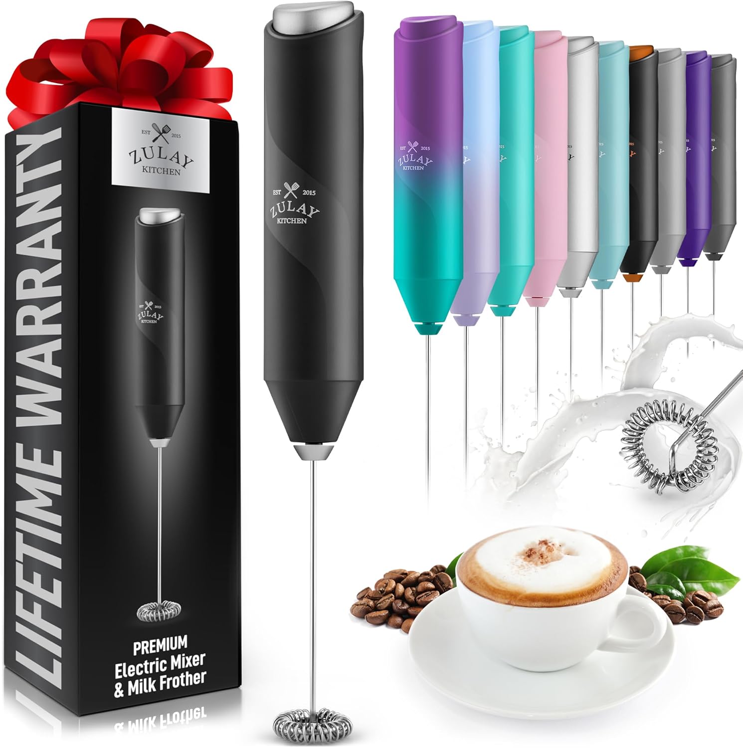 Zulay Kitchen Mini Frother - Perfect Froth Every Time