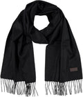 Hickey Freeman Solid 100% Cashmere Scarf for Men - Ultra-Soft Winter