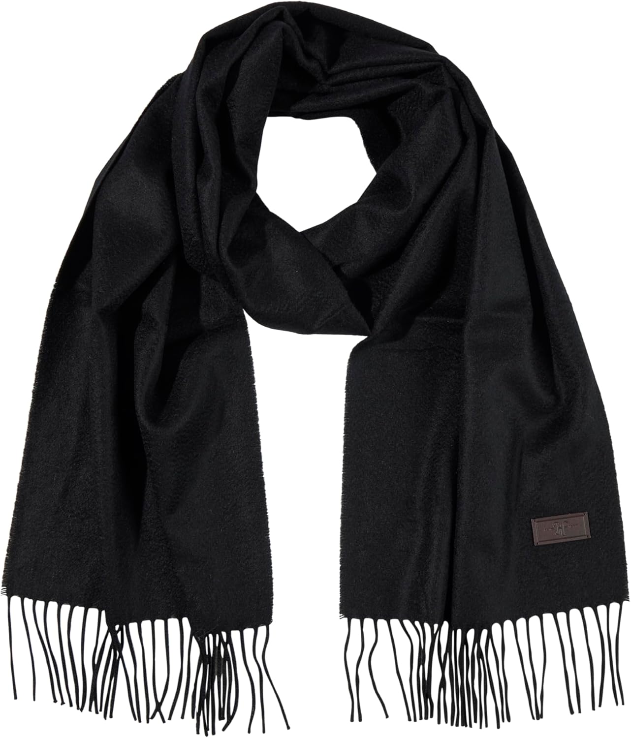 Hickey Freeman Solid Cashmere Scarf for Men - Ultra-Soft Luxury