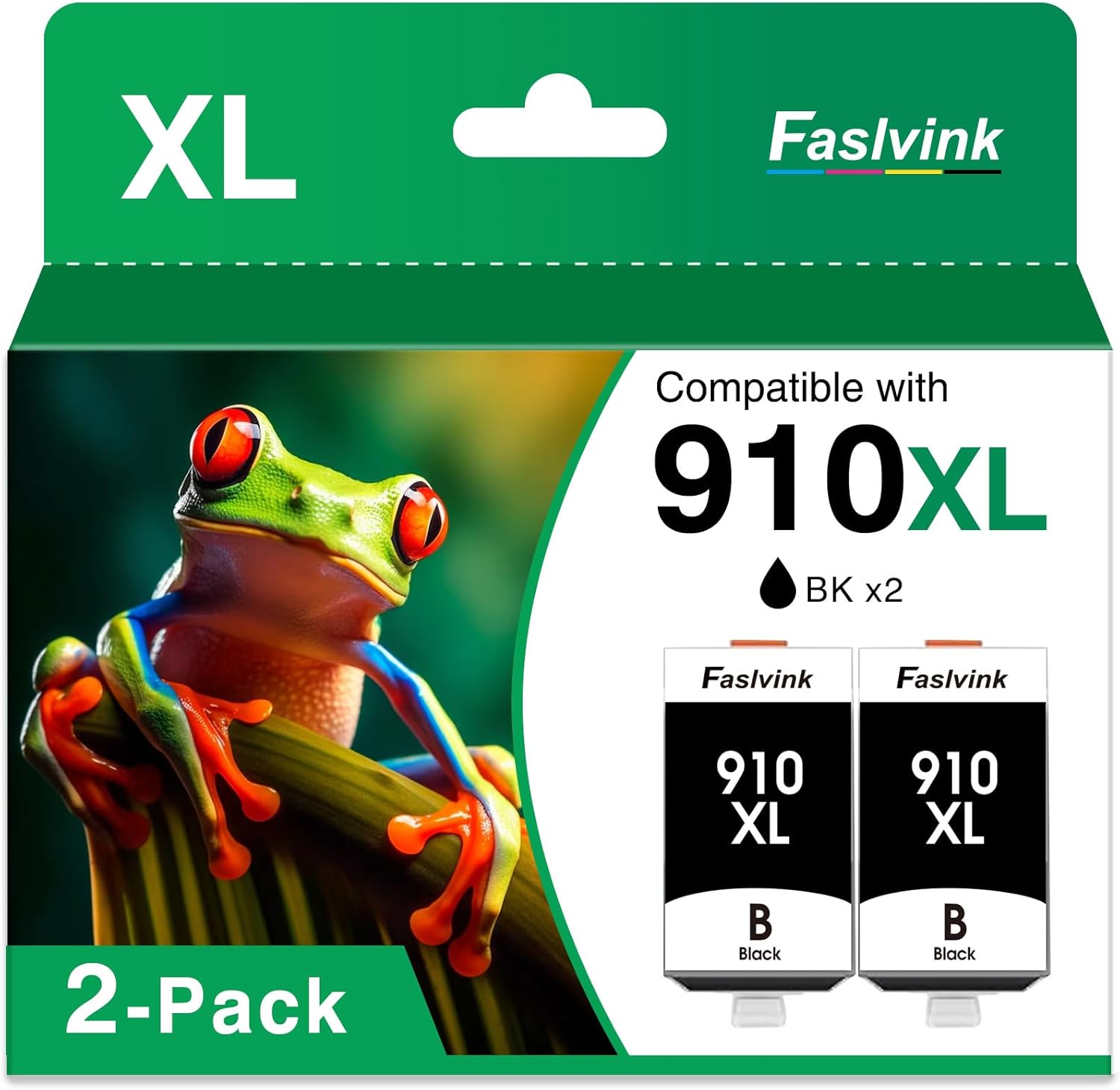 910XL Ink Cartridges Combo Pack for HP Printers - 2 Black