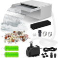 Pond Waterfall Spillway Box with Pump Kit - Durable 304 Stainless