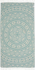 Sand Cloud Turkish Beach Towel - Sand Free Quick-Dry Mandala (Mint)