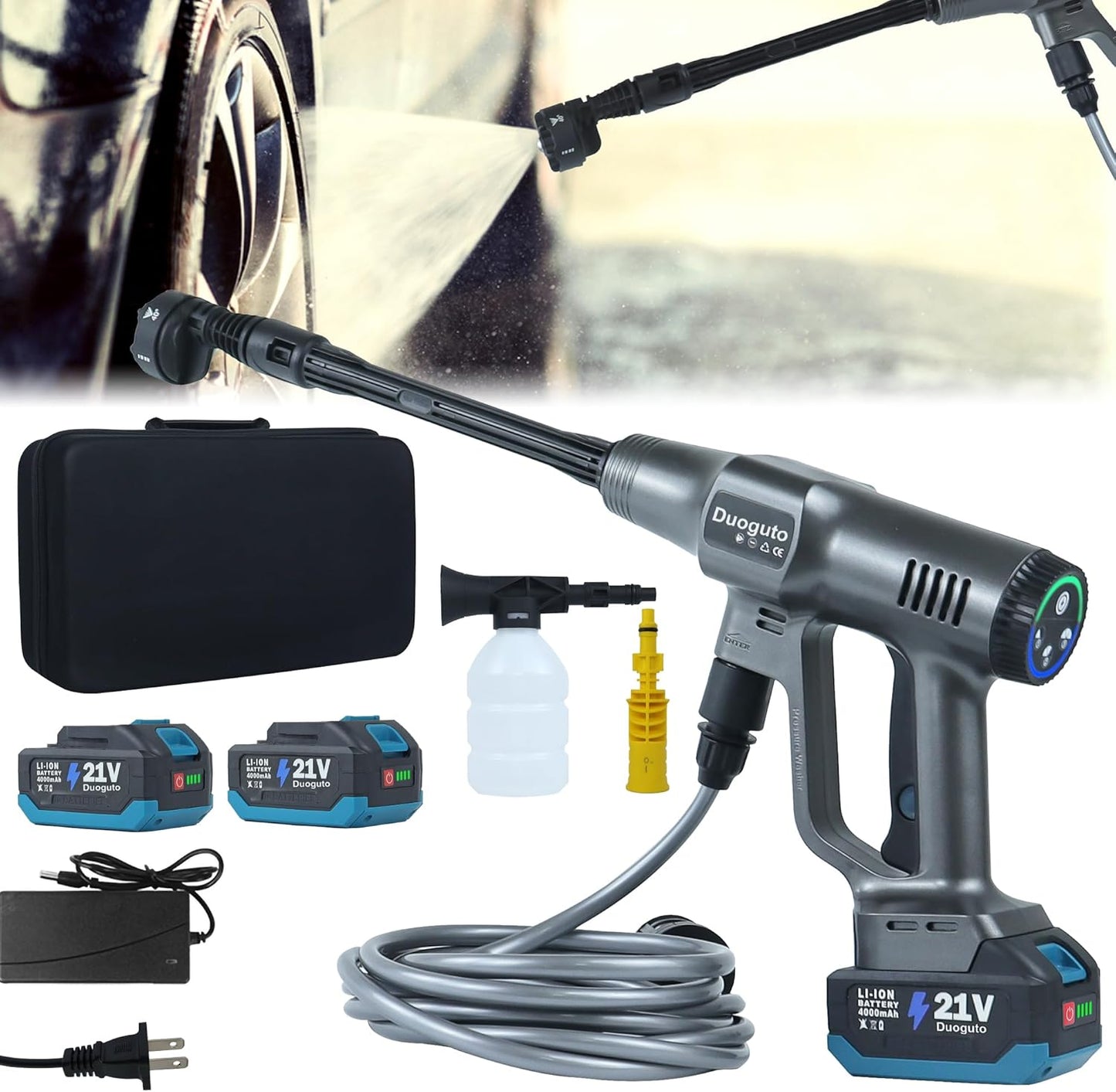Duoguto 2900 PSI Cordless Power Washer - Portable & Powerful