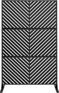 72 H x 47 W Metal Privacy Screen for Indoor and Outdoor Use