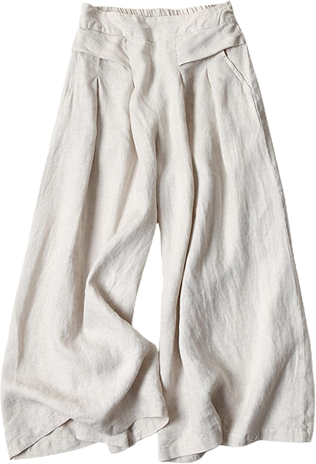Breezy Linen Culottes for Women - Comfortable Wide Leg Pants