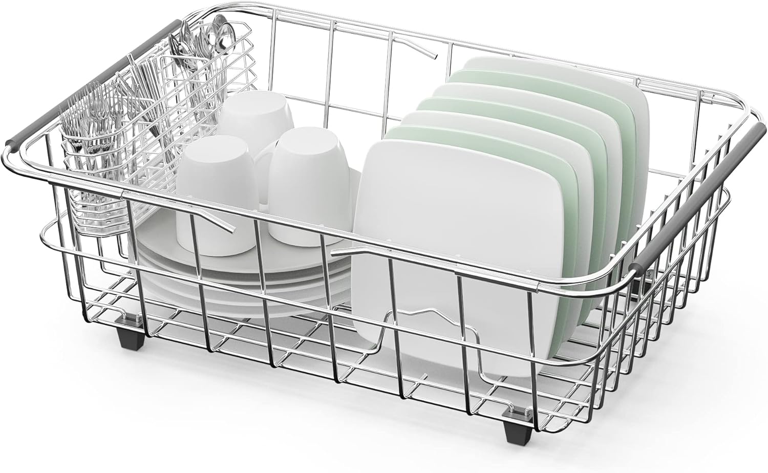 JAQ Dish Drainer in Sink Adjustable 14.96 to 20.59 Inches