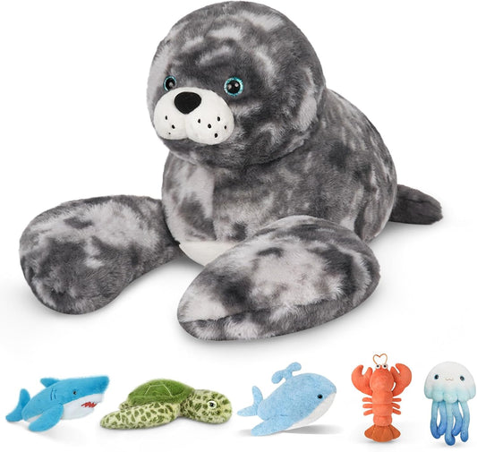 Niuniu Daddy 23in Weighted Seal Plush for Kids and Adults