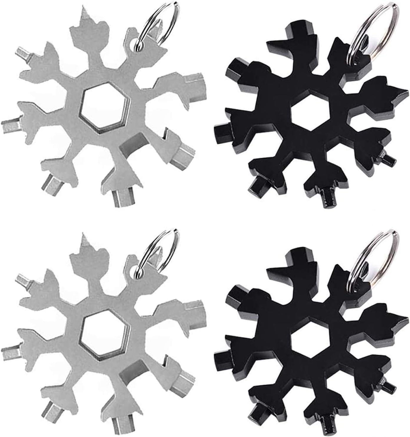 Compact 18-in-1 Snowflake Multitool Set
