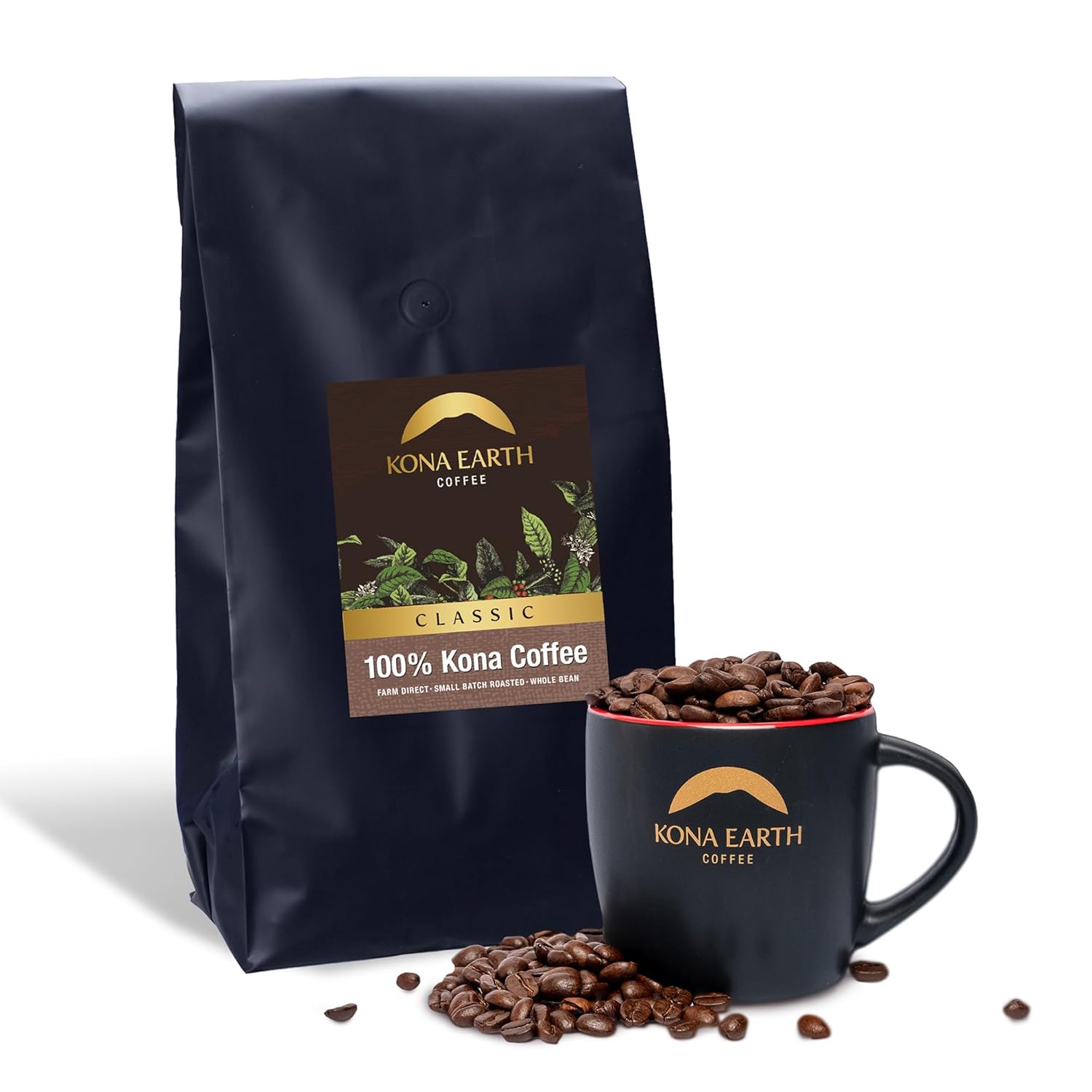 100% Kona Coffee Classic Medium Dark Roast Whole Bean 5 lb