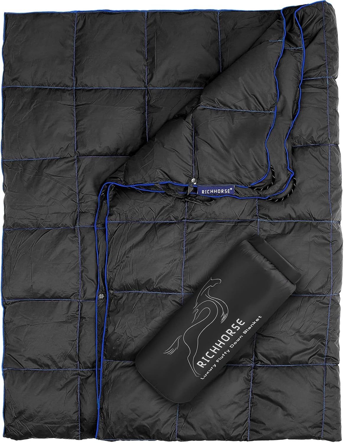 Packable Down Camping Blanket - Lightweight Warmth