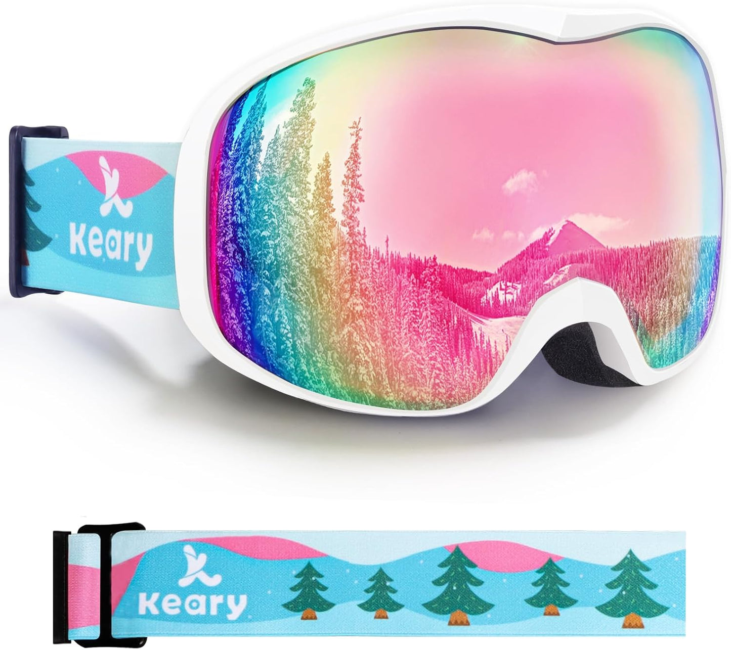 Keary Kids Ski Goggles: Clear Vision & Ultimate Protection