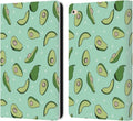 iPad Air 2 Leather Wallet Case Andrea Lauren Avocado Pattern - Slim