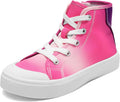 DREAM PAIRS Kids High Top Canvas Sneakers - Easy Zip Entry Jewelry