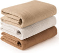 Muslin Swaddle Blankets 3 Pack 47 in - Soft Breathable Newborn Wraps