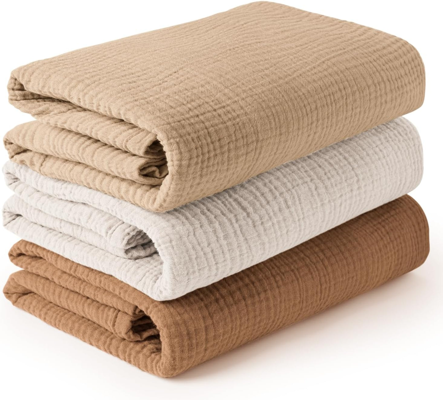 Konssy Muslin Swaddle Blankets - Soft, Large, and Versatile