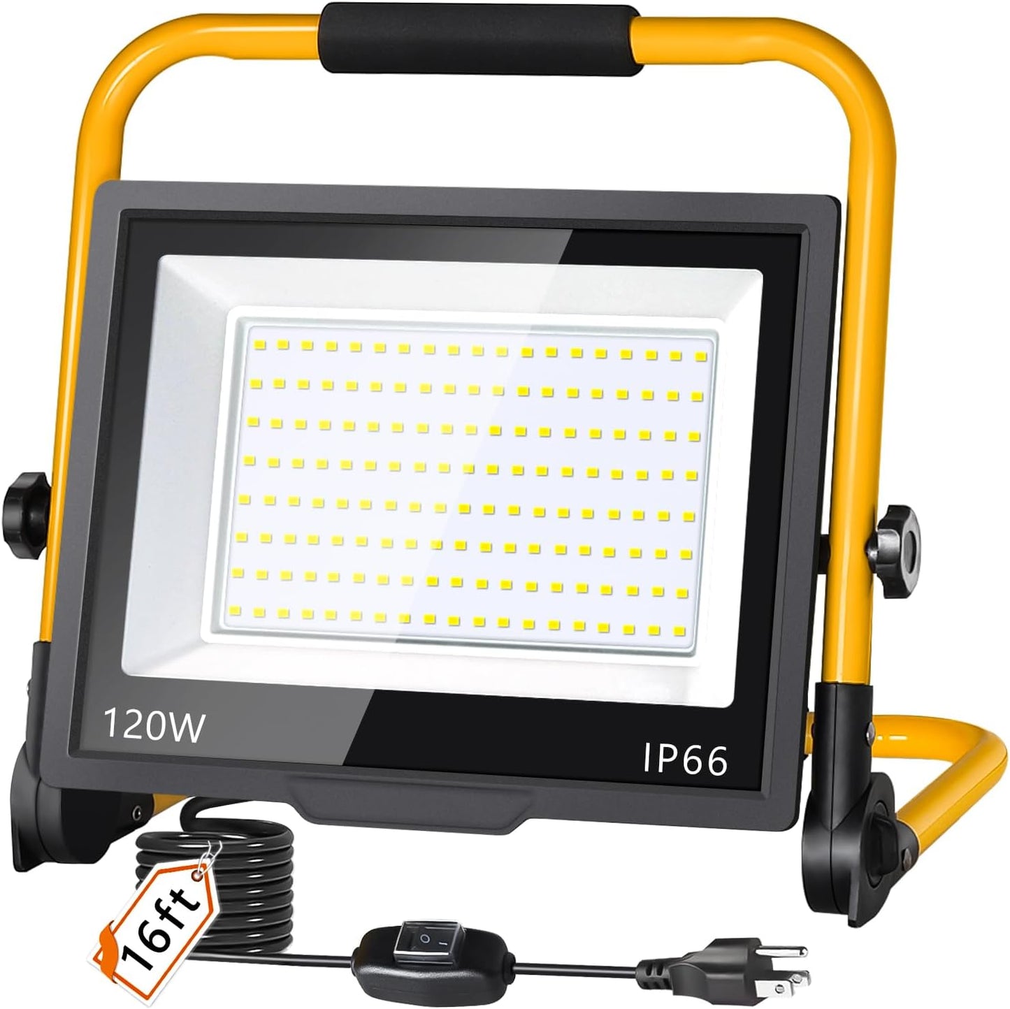 14400LM LED Work Light with 16FT Cord for Job Site Use