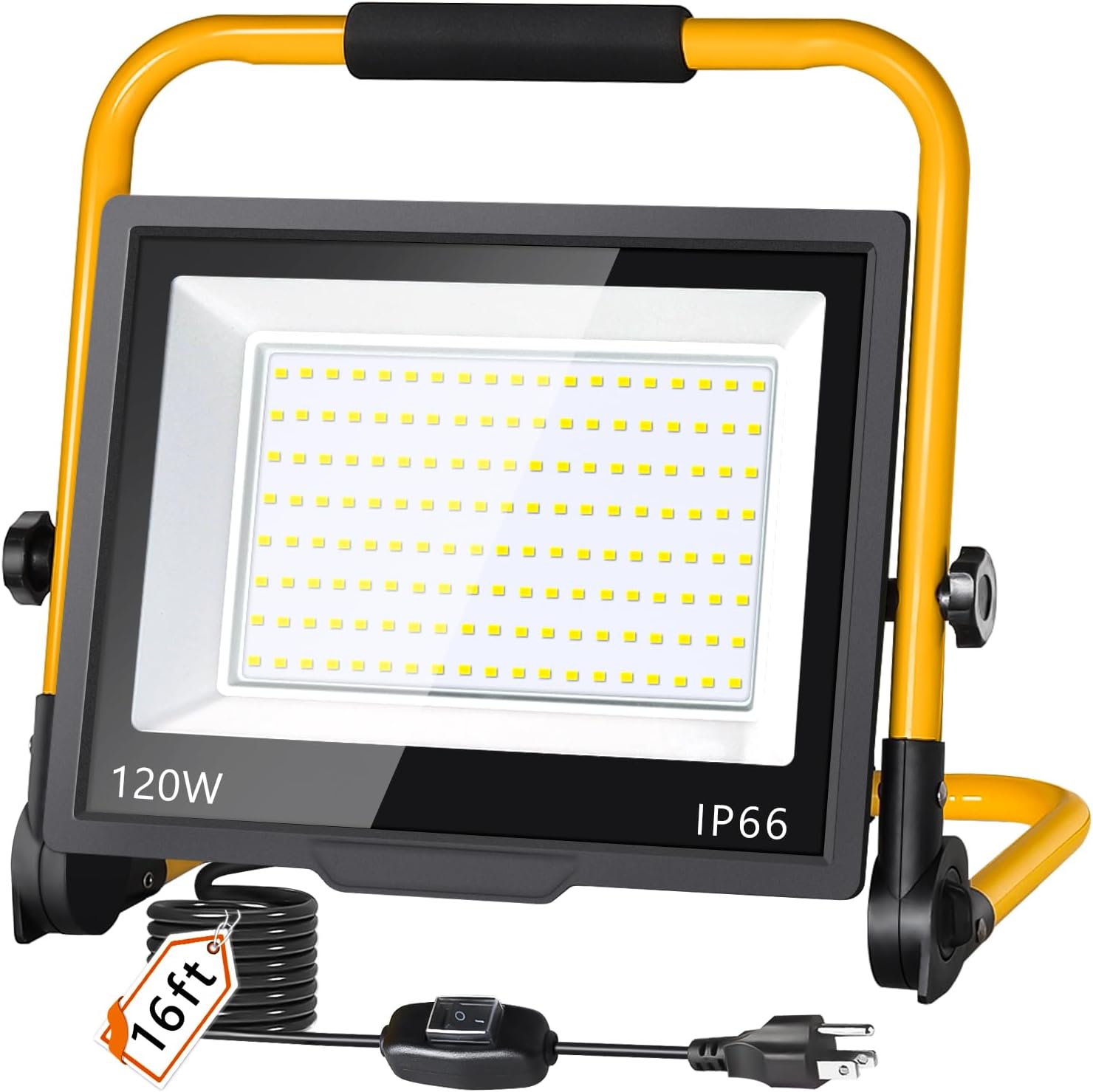 14400LM LED Work Light with 16FT Cord for Job Site Use