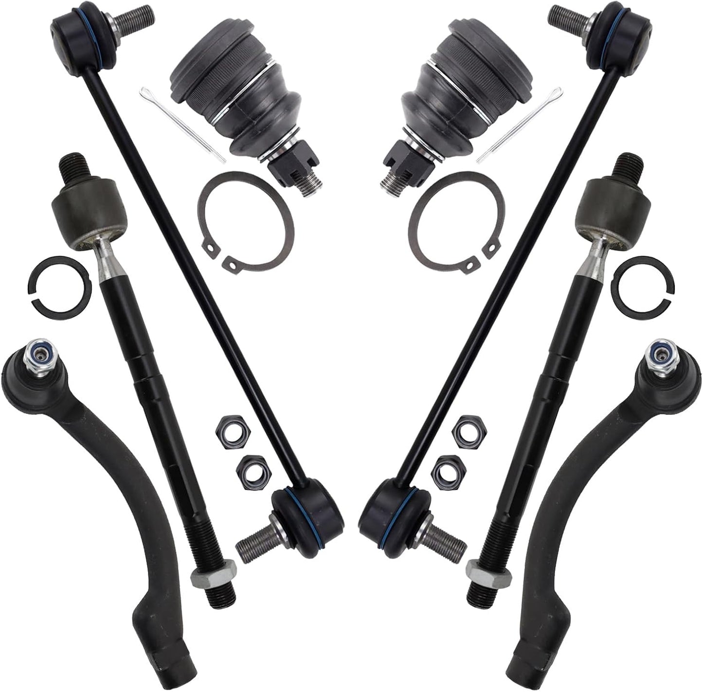 TRQ Front Steering & Suspension Kit for 2014-2018 Kia Forte
