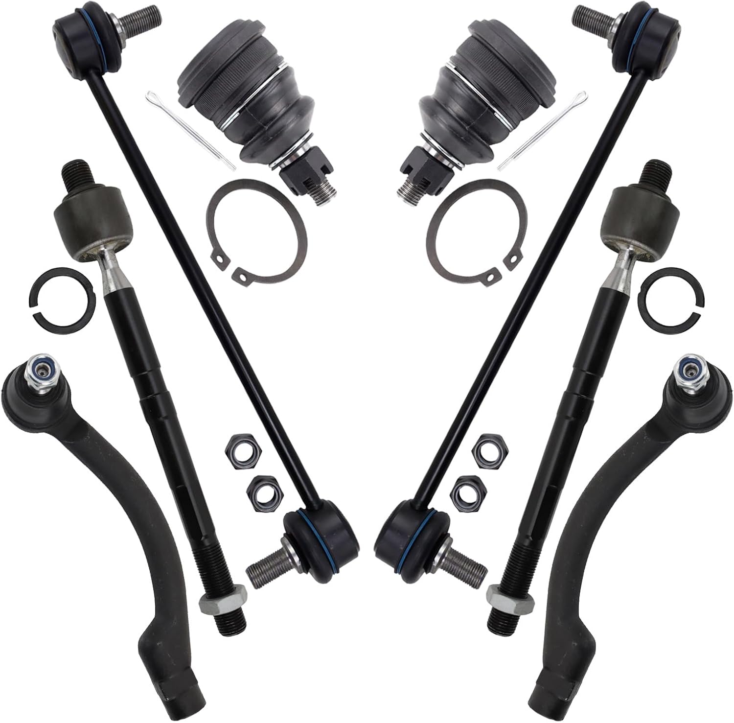 TRQ Front Steering & Suspension Kit for 2014-2018 Kia Forte