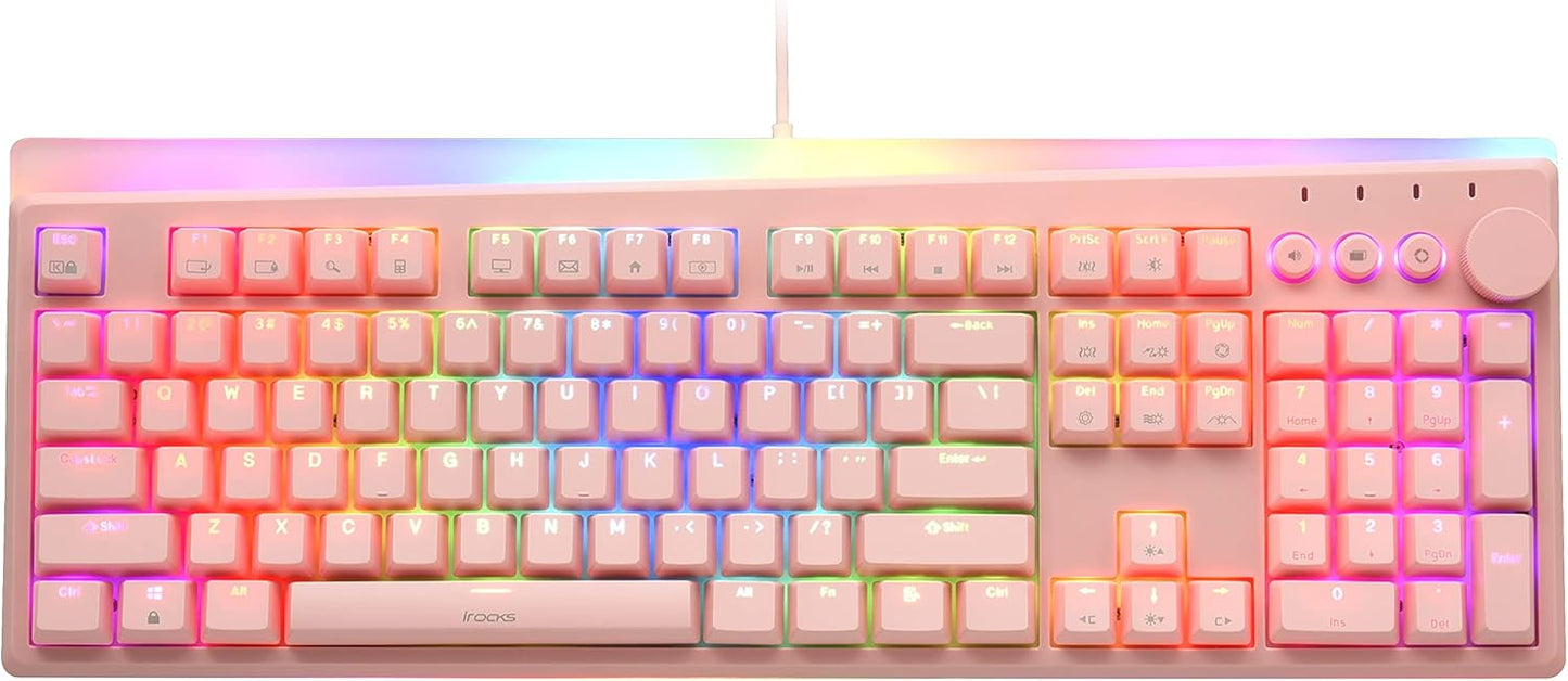 i-rocks K71M RGB Mechanical Gaming Keyboard with Smart Wheel