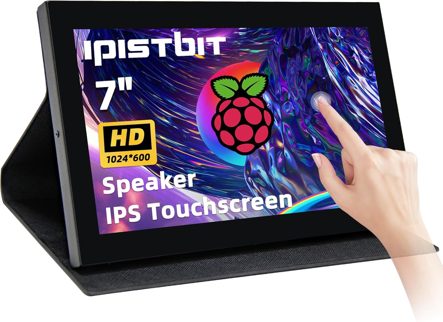 7 inch Portable Monitor with Dual-Speaker IPS LCD Display