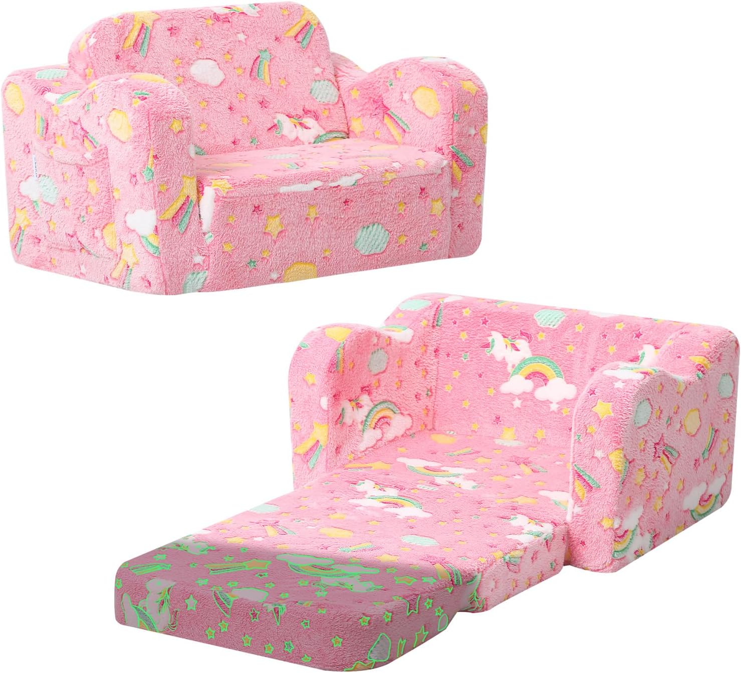 MeMoreCool Folding Toddler Chair for Comfy Kids Relaxation