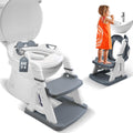 2-in-1 Cushioned Potty Seat with Ladder - Foldable Toddler Toilet Seat