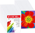 Simetufy 8x10 Canvas Boards 82 Pack - Ready-to-Paint Panels