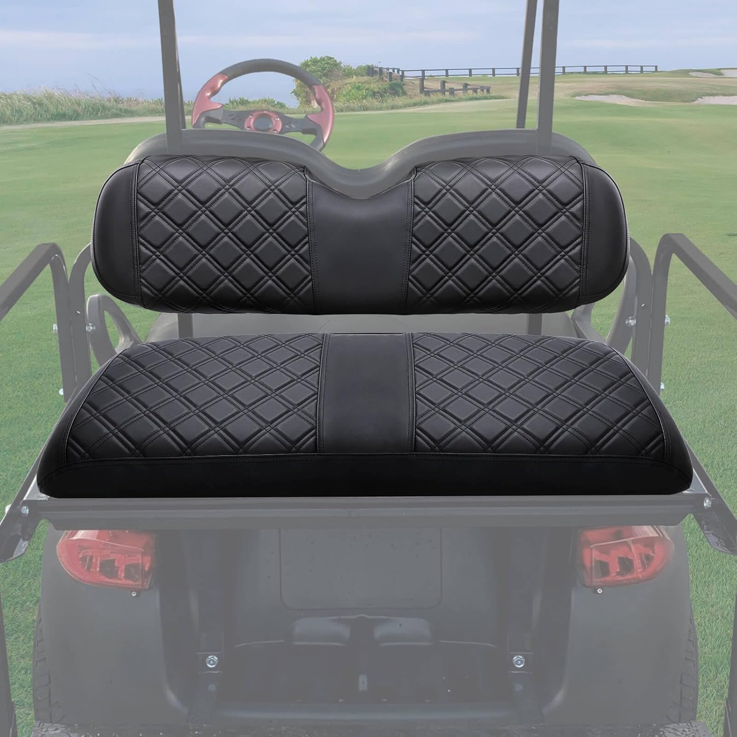 MOSNAI Golf Cart Rear Seat Covers for EZGO Club Car Yamaha