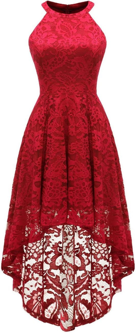 Elegant Halter Lace Wedding Guest Dress for Every Occasion