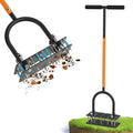Lawn Aerator Tool 15-Spike Manual Aerator - Faster, Deeper Aeration